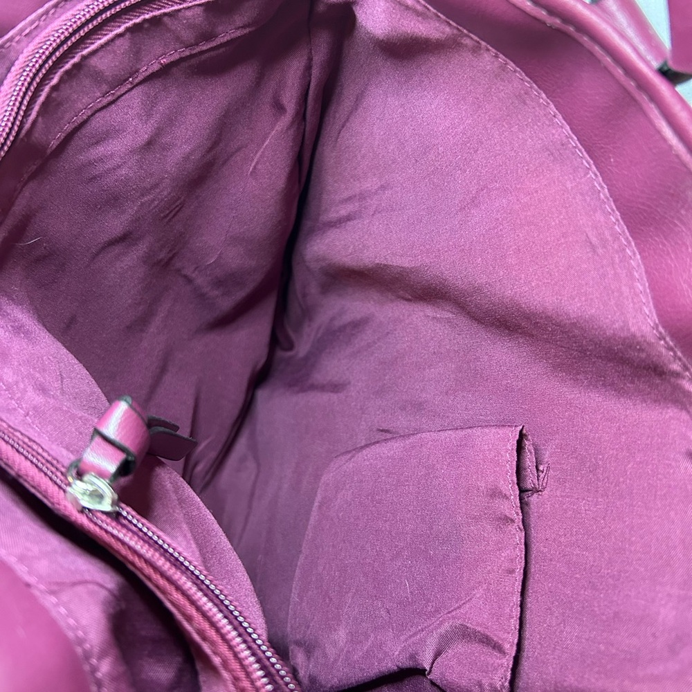 Vintage Relic Shoulder Bag ~ Eggplant/Silver - Picture 11 of 13